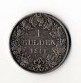 Vorderseite: Ein württembergischer Gulden (1841)