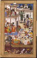 Rappresentazione dei fratelli ribelli Ali Quli e Bahadur Khan. Akbarnama, 1590–95