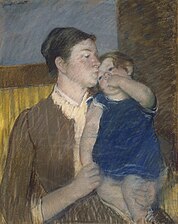 Mother's Goodnight Kiss by Mary Cassatt