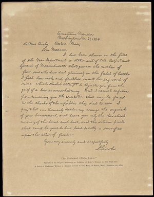 Bixby letter