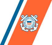 United States Coast Guard Racing Stripe logoa (1964)