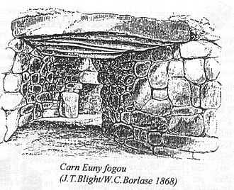 A view inside the fogou at Carn Euny in 1868. Carneuny.jpg