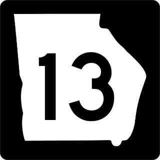 <span class="mw-page-title-main">Georgia State Route 13</span> State highway in northeastern Georgia