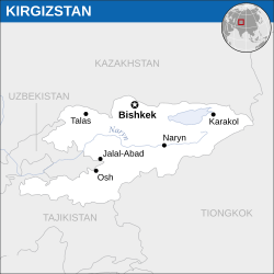 Lokasi Kirgizstan