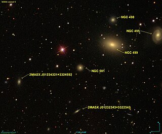 <span class="mw-page-title-main">NGC 501</span> Elliptical galaxy in the constellation Pisces