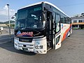 「あまくさ号」のステッカーが貼られた日野・セレガ（B&Sみやざき号からの転用車） 塗装は下欄の高速車用共通デザインと同じ