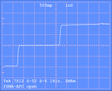 TDR of step into disconnected APC-7mm connector