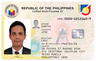 <span class="mw-page-title-main">Unified Multi-Purpose ID</span> Philippine identity document