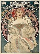 Alfons Mucha loodud poster aastast 1898