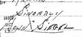 Signature of John Otto Siegel 1941