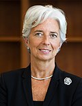 Christine Lagarde listigita kvin fojojn: 2022, 2016, 2012, 2010, kaj 2009 (finalinto en 2014)