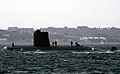 Le sous-marin Ouessant (propulsion diésel) en rade de Brest (2005)