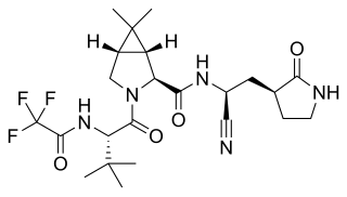 <span class="mw-page-title-main">Nirmatrelvir/ritonavir</span> Antiviral combination medication