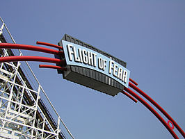 De ingang van Flight of Fear