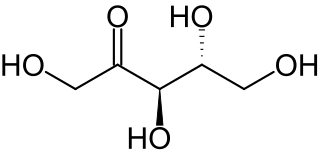 <span class="mw-page-title-main">Ribulose</span> Monosaccharide with five carbon atoms and a ketone functional group