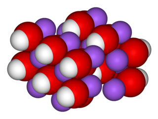 <span class="mw-page-title-main">Sodium hydroxide</span> Chemical compound with formula NaOH