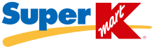 The second Super Kmart Center logo, spelled out as Super Kmart, was used for stores that opened in the late 1990s (1997-2002) Super Kmart Logo.svg