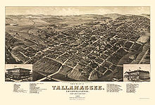 Vue de Tallahassee en 1885.