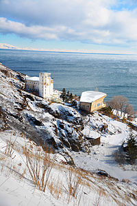 Peninsula of Sevan lake in the winter © Areg Amirkhanyan