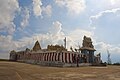 The temple courtyard