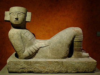 <span class="mw-page-title-main">Chacmool</span> Mesoamerican sculpture