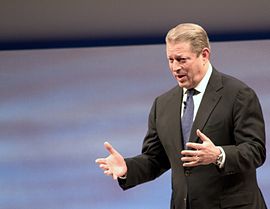 Gore gives a keynote address on sustainability at SapphireNow 2010 in May 2010 Al Gore at SapphireNow 2010.jpg