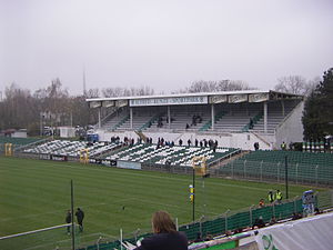 Tribüne im Alfred-Kunze-Sportpark