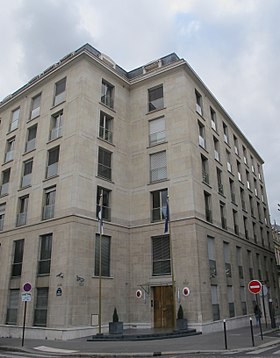 Vue de la mission diplomatique