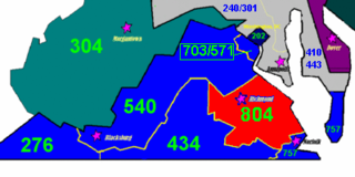 <span class="mw-page-title-main">Area codes 804 and 686</span> Telephone area code in east-central Virginia, United States