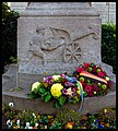 Flowers at the War Memorial