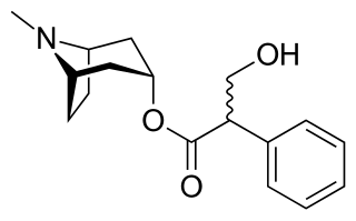 Atropine Tropane alkaloid anticholinergic medication & used as antidote for nerve agent poisoning