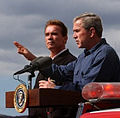 with George W. Bush