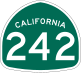 State Route 242 marker