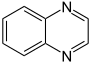 Structuurformule van chinoxaline