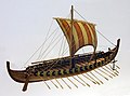 Model of the Gokstad Viking ship