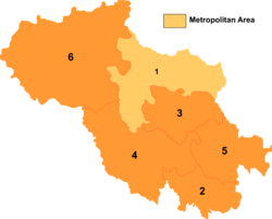 Banma County (division numbered "2") in Golog Prefecture