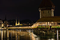 Chapel bridge in Lucerne. Author: Alessandro Gallo.