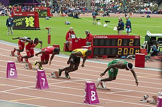 <span class="mw-page-title-main">200 metres</span> Sprint running event