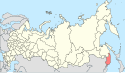 Location map of Vladivostok.