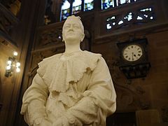 Statue of Enriqueta Rylands (detail), John Rylands Library, Manchester