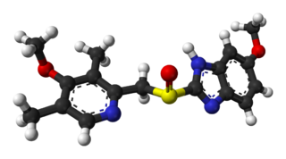 <span class="mw-page-title-main">Omeprazole</span> Medication to treat gastroesophageal reflux disease and other conditions