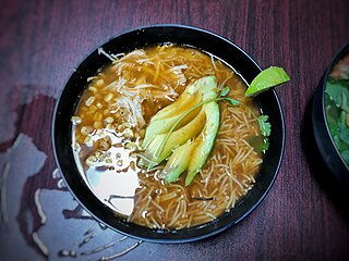 <i>Sopa de fideo</i> Type of stock-based noodle soup