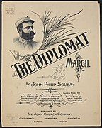 Music sheet of march "The Diplomat"