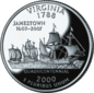 Virginia quarter dollar coin