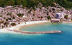 Aerial View of Downtown Aguadilla