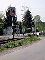 Bahnübergang der „K-Bahn“ in Unterliederbach