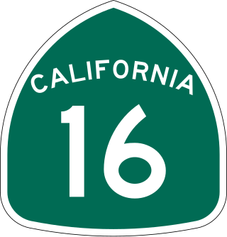 <span class="mw-page-title-main">California State Route 16</span> State highway in California, United States