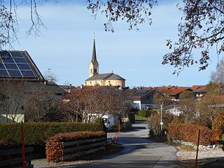 Chieming Place in Bavaria, Germany