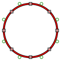 Los contornos TrueType se describen mediante curvas de Bézier cuadráticas.