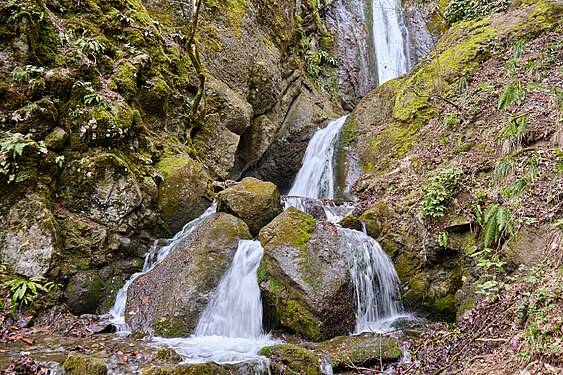 Dilman Waterfall in Aghsu District. Photograph: AlexFirstov